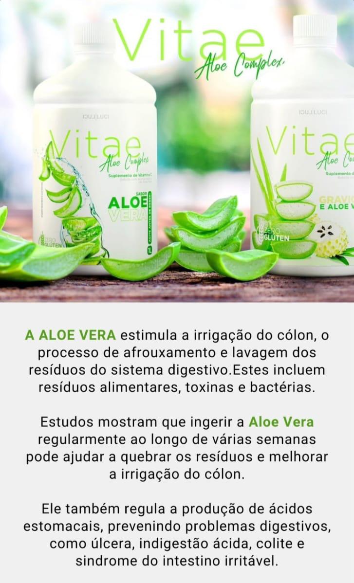Vitae Aloe Complex Suplemento 1 Litro - Sabor Aloe Vera - Luci Luci