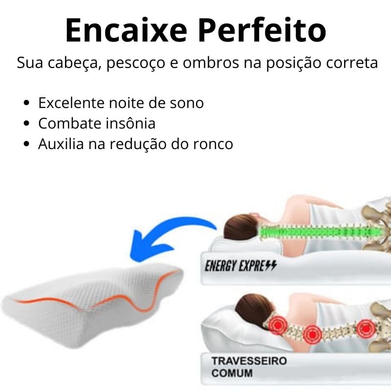 OrtoSleep - Travesseiro Ortopédico Cervical Borboleta (SonoFix)