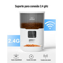 Alimentador Pet Inteligente Automático Wi-Fi App - Gatos e Cachorros