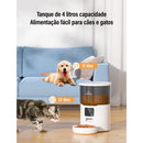 Alimentador Pet Inteligente Automático Wi-Fi App - Gatos e Cachorros